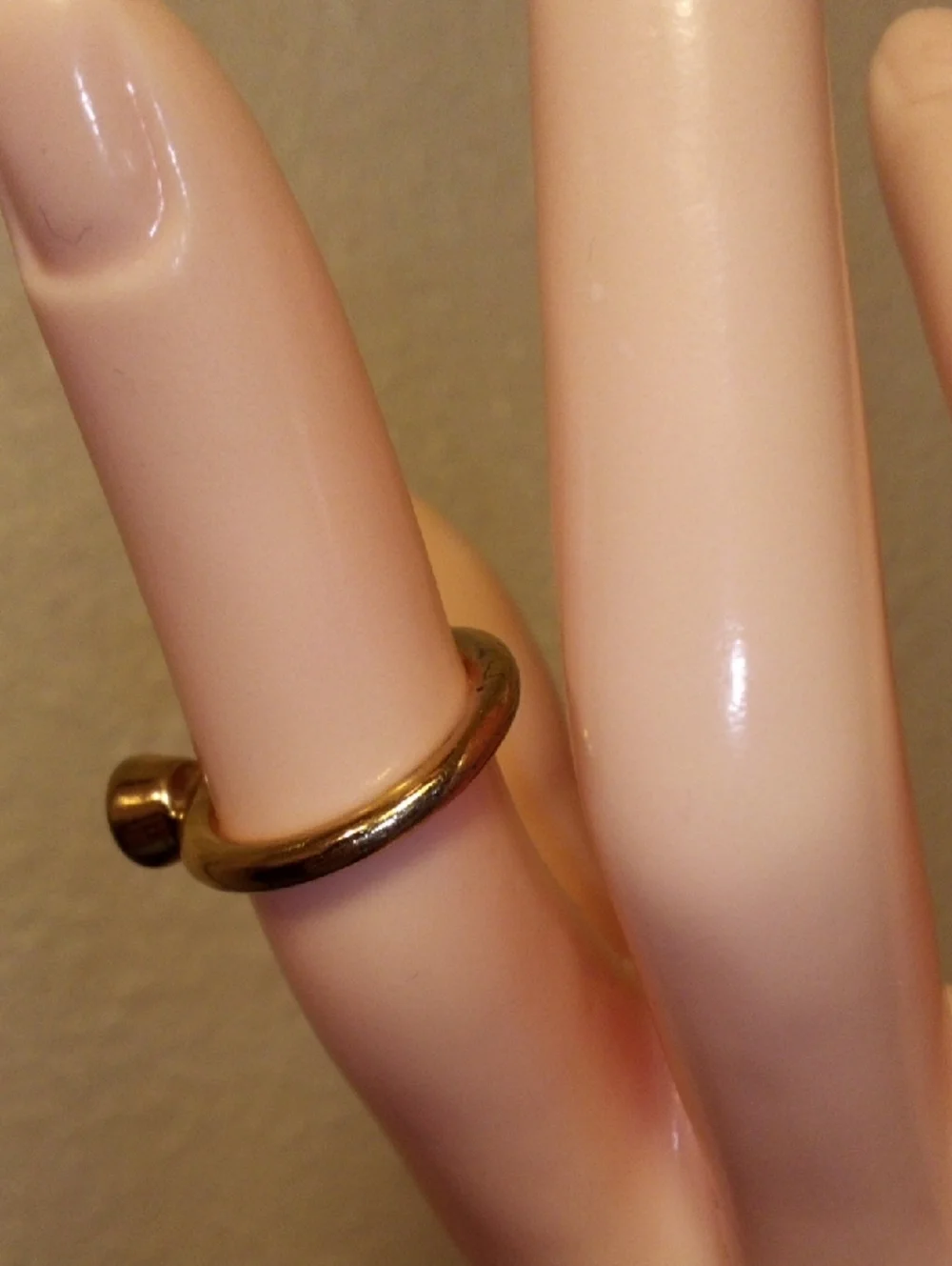 Classic Gold Solitaire Ring with Clear Stone - Women Jewelry